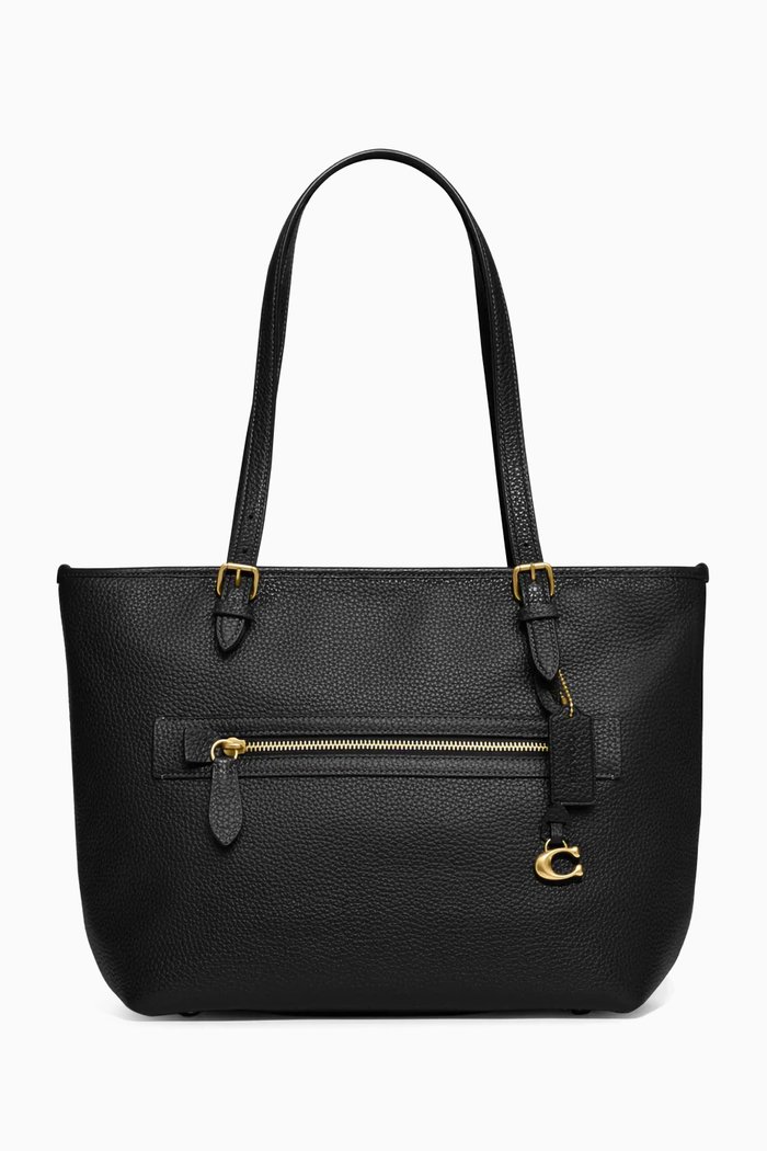 

Taylor Tote Bag in Leather, Black