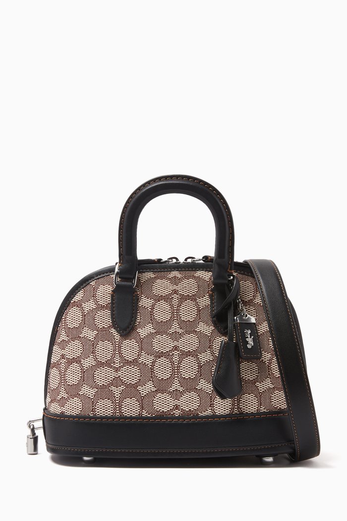 Revel 24 Crossbody Bag in Signature Canvas & Leather, Black