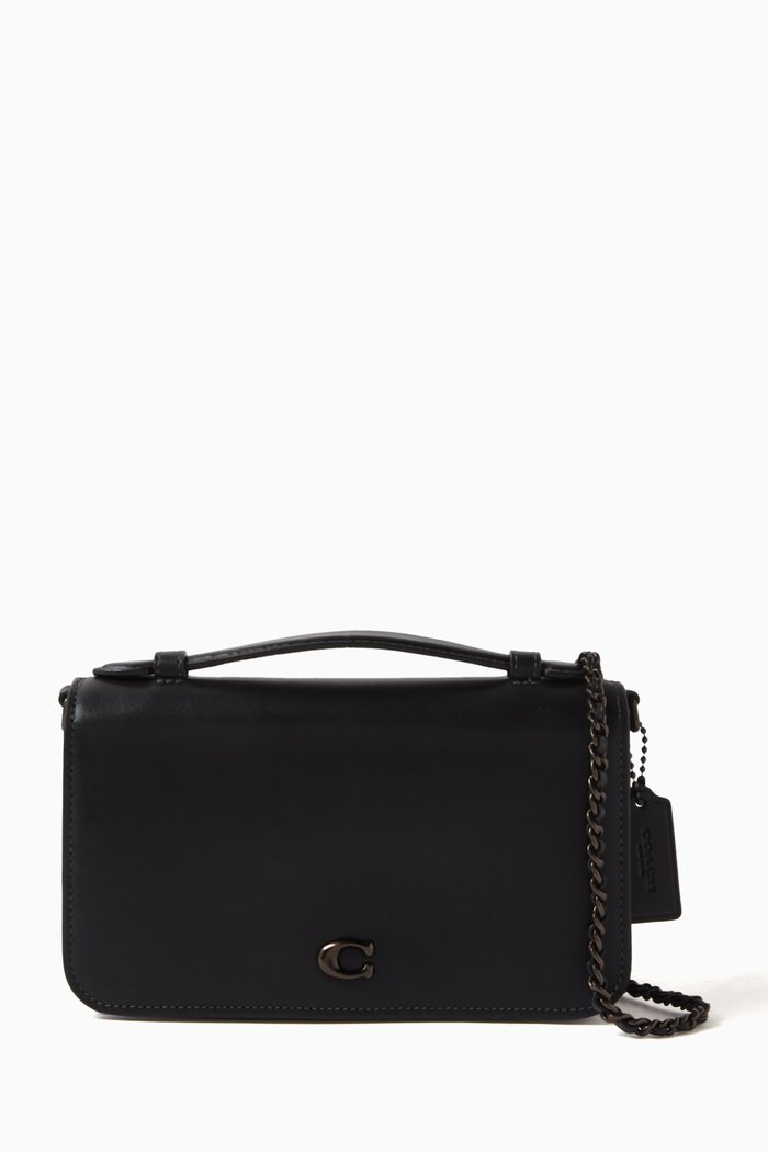 

Bea Crossbody Bag in Calf Leather, Black
