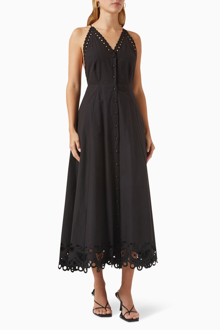 

Nima Dress in Poplin, Black