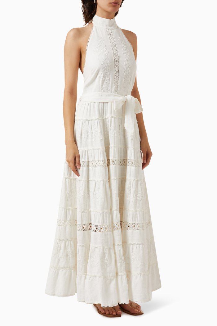 

Solace Maxi Dress in Cotton, Neutral