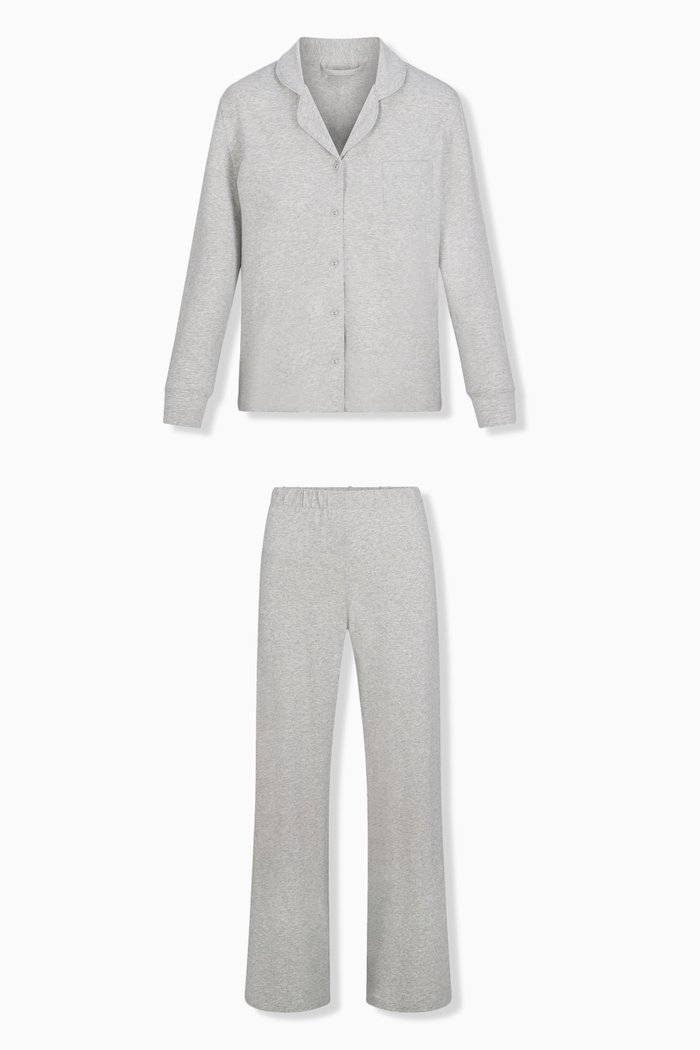 

Button-up Sleep Set in Jersey, Grey