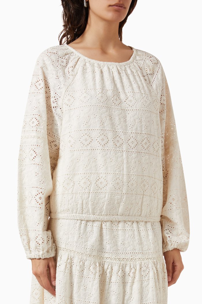 

Sunkissed Blouse in Cotton, Neutral