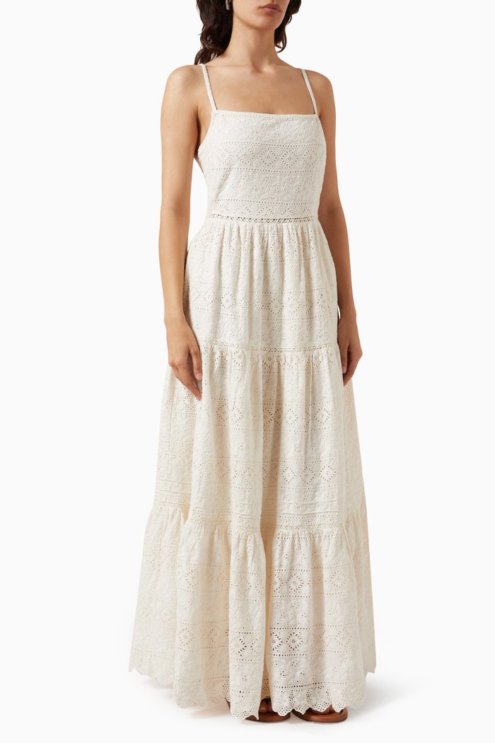 

Sunkissed Maxi Dress in Cotton, Neutral
