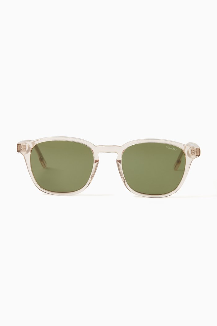 

Marlon Square Sunglasses in Acetate, Colourless