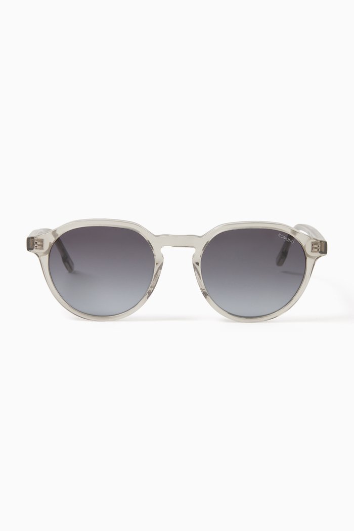 

Nigel Round Sunglasses in Acetate, Colourless