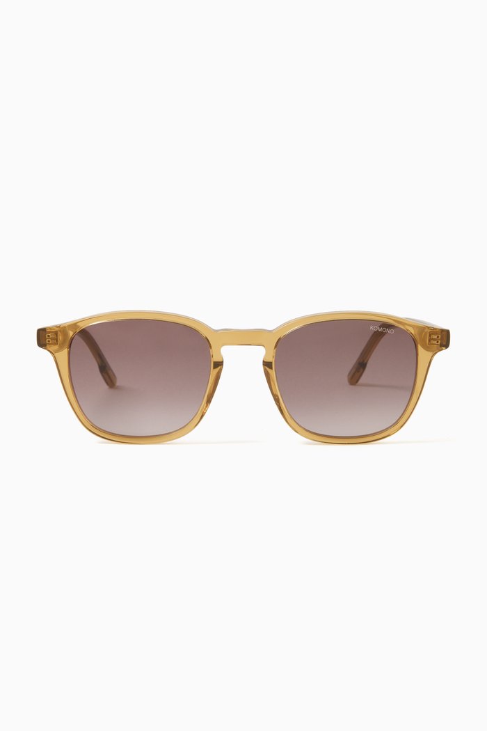 

Marlon Square Sunglasses in Acetate, Brown