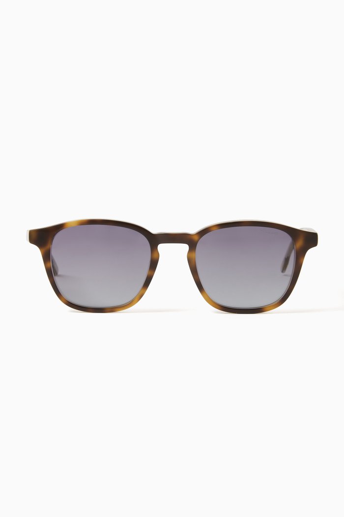 

Marlon Square Sunglasses in Acetate, Brown