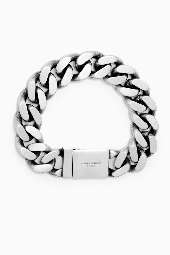 

Curb Chain Bracelet in Metal, Silver