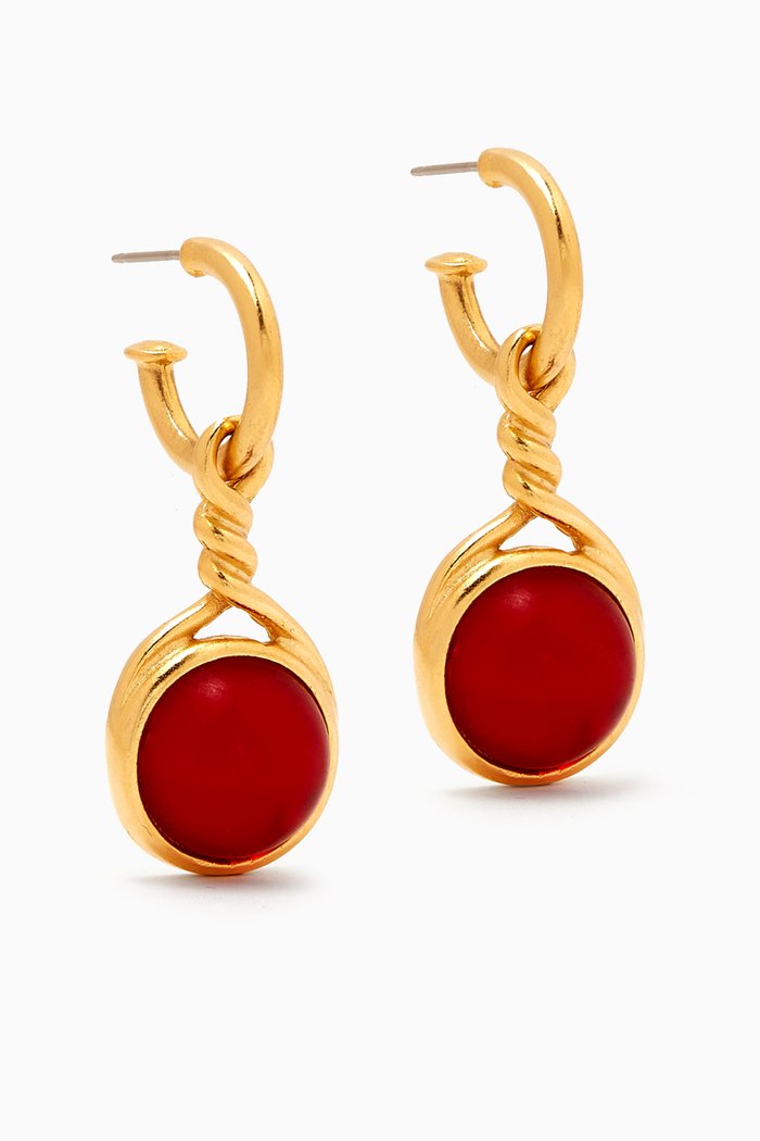 Rediscovered 1980s Interchangeable Earrings, Gold