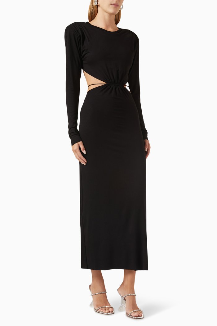 

Patricia On A Saturday Night Dress in Viscose, Black