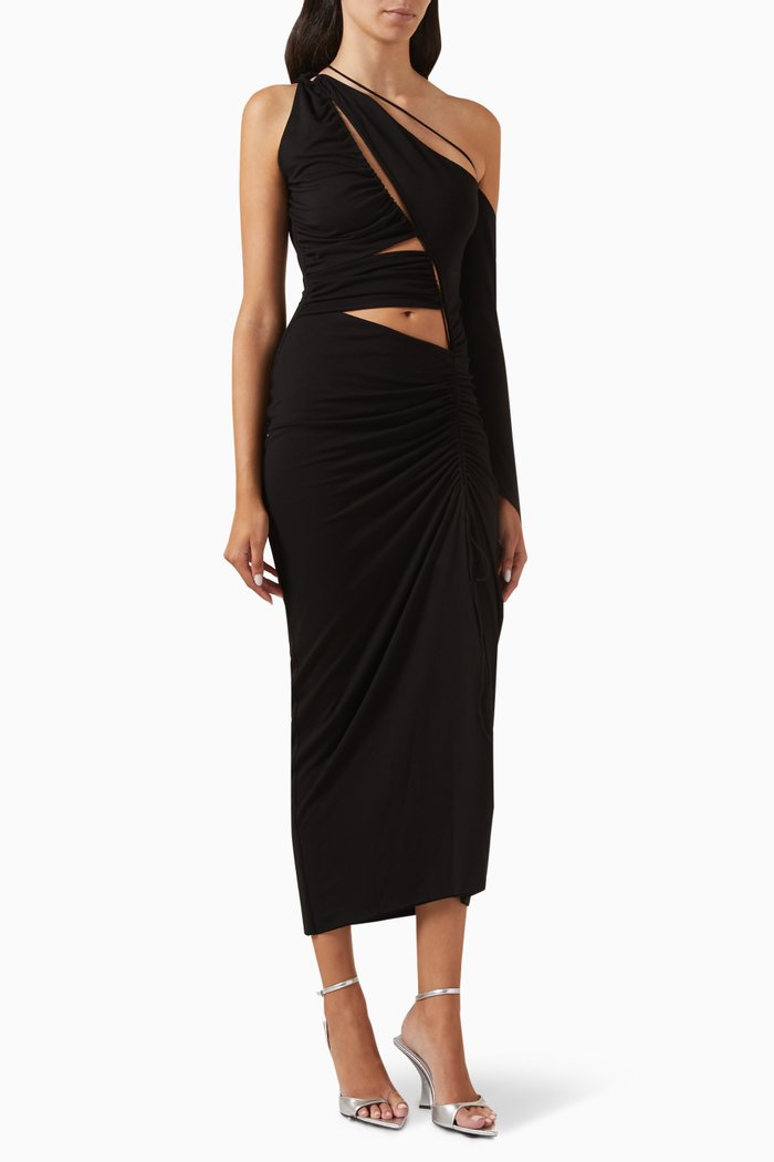 

Sandy Cut-Out Maxi Dress, Black
