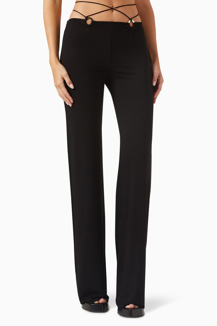 

Hanna Gold Pants in Viscose-jersey, Black