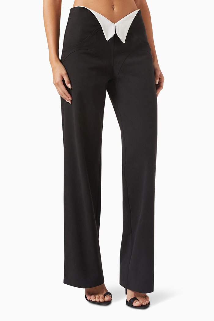Domino Pants in Cotton, Black