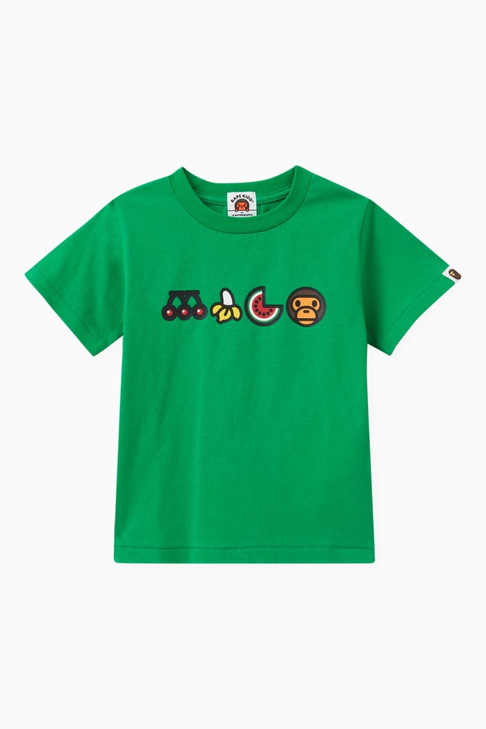 

Baby Milo Fruit Logo T-shirt in Cotton, Green