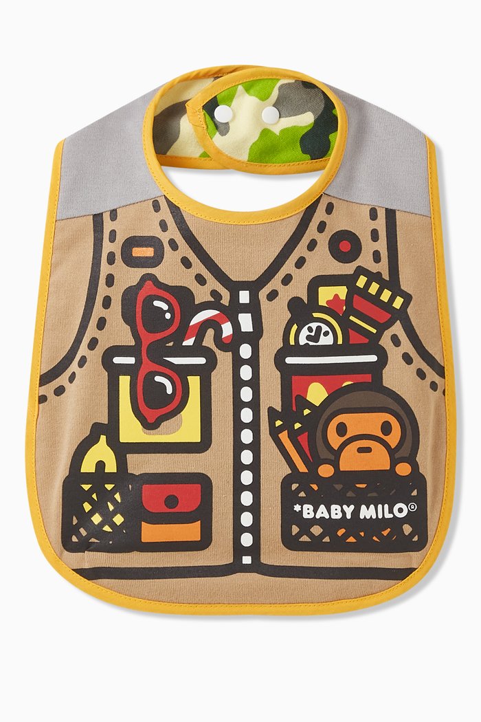 

Reversible Woodland Camo Fishing Vest Bib in Cotton, Neutral