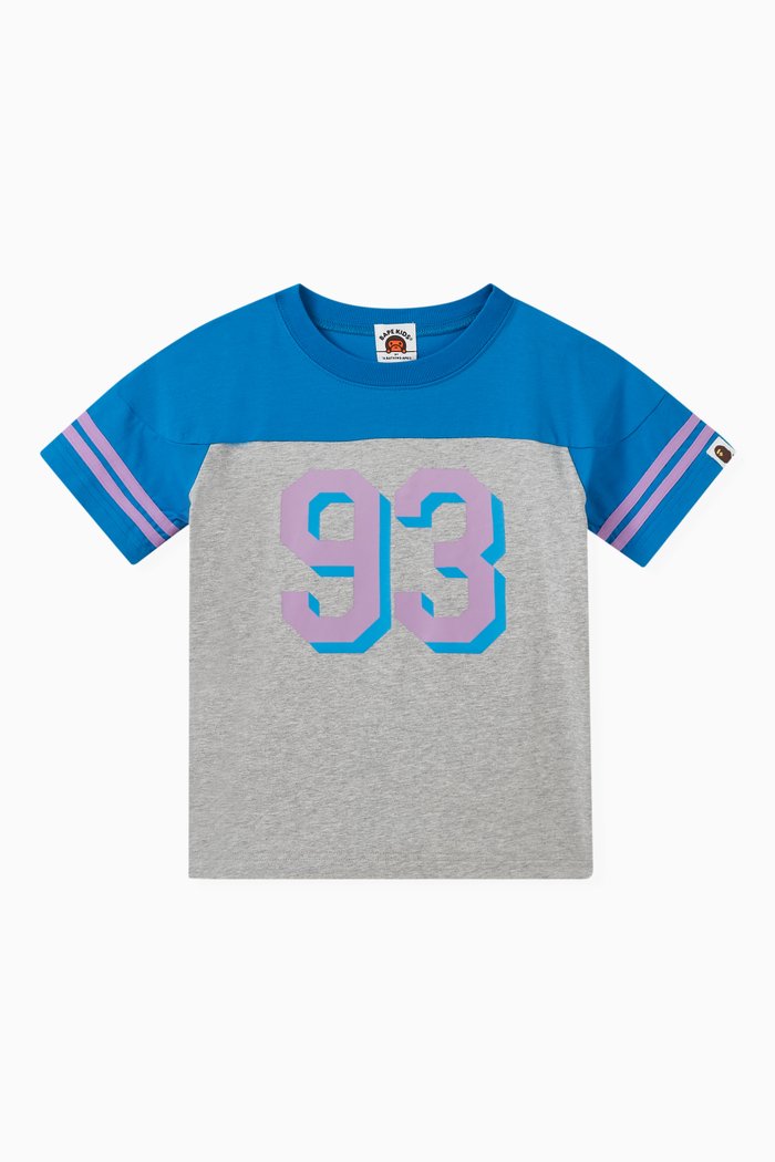 Football T-shirt in Cotton, Blue