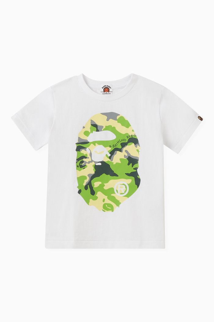 

Woodland Camo-print T-shirt in Cotton, White