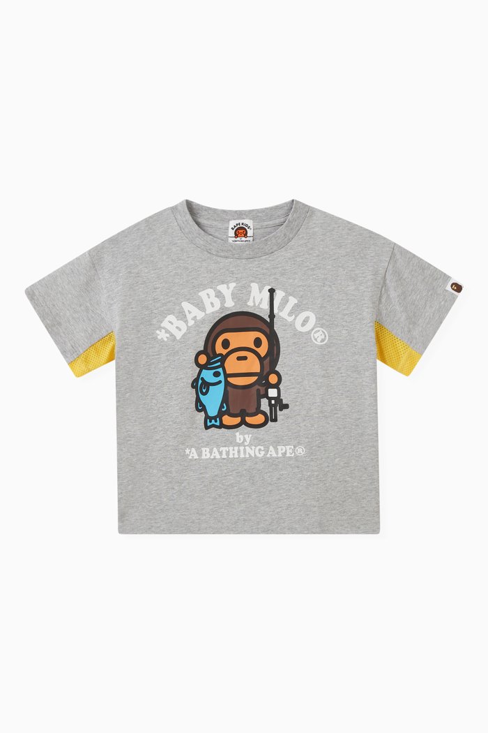 

Milo Graphic-print T-shirt in Cotton, Grey