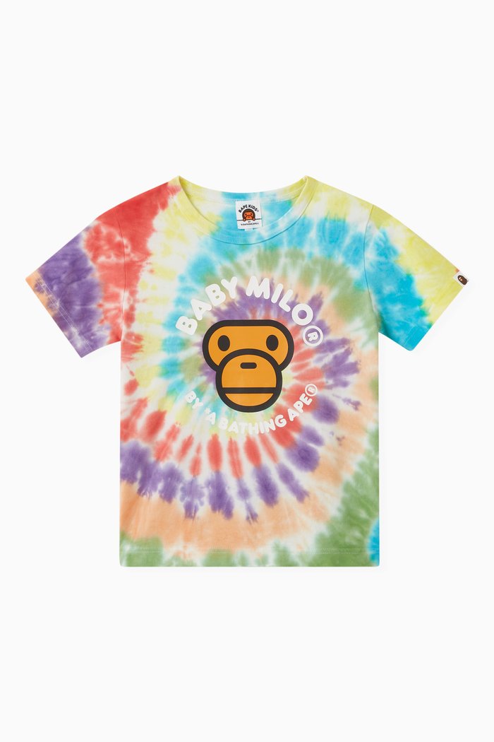 

Baby Milo Tie-dye T-shirt in Cotton, Orange