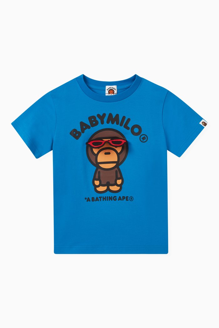 

Milo Graphic-print T-shirt in Cotton, Blue