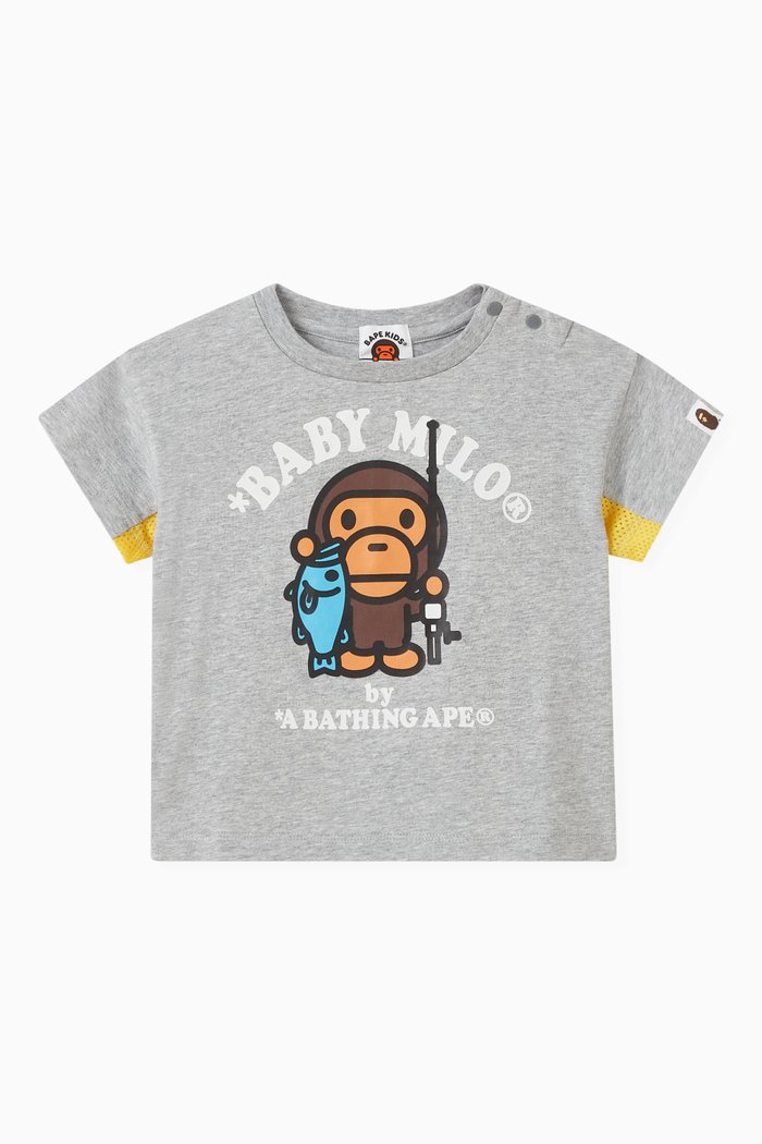

Baby Milo T-shirt in Cotton, Grey