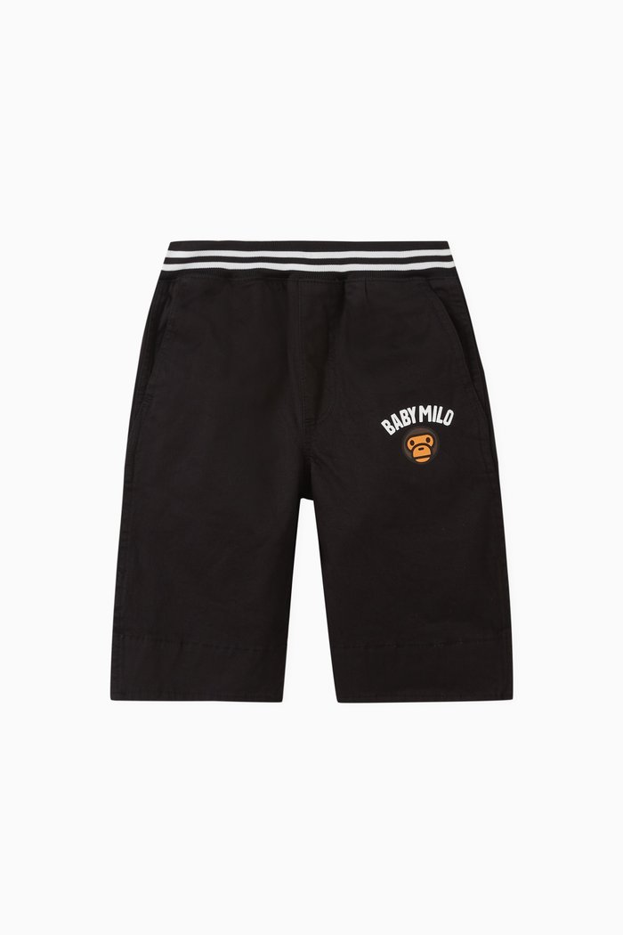 

Baby Milo Camo Shorts in Cotton, Black