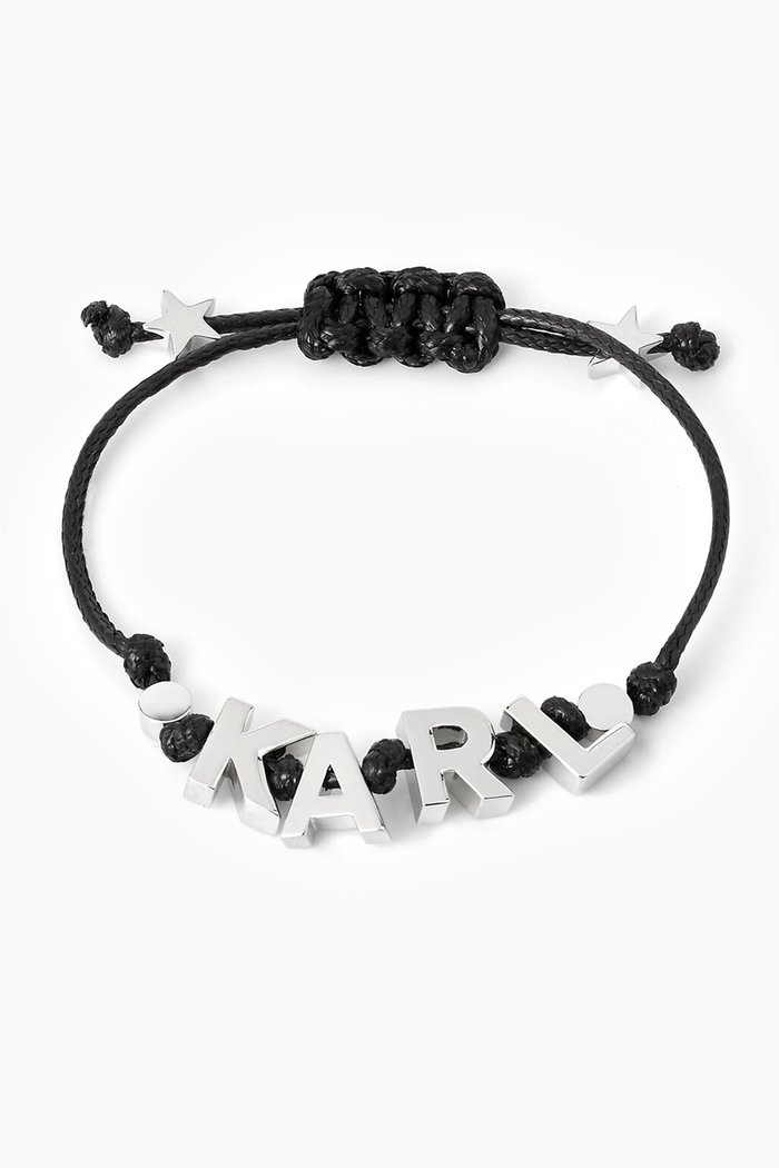 

K/SUMMER Bracelet in Waxed Cotton, Black