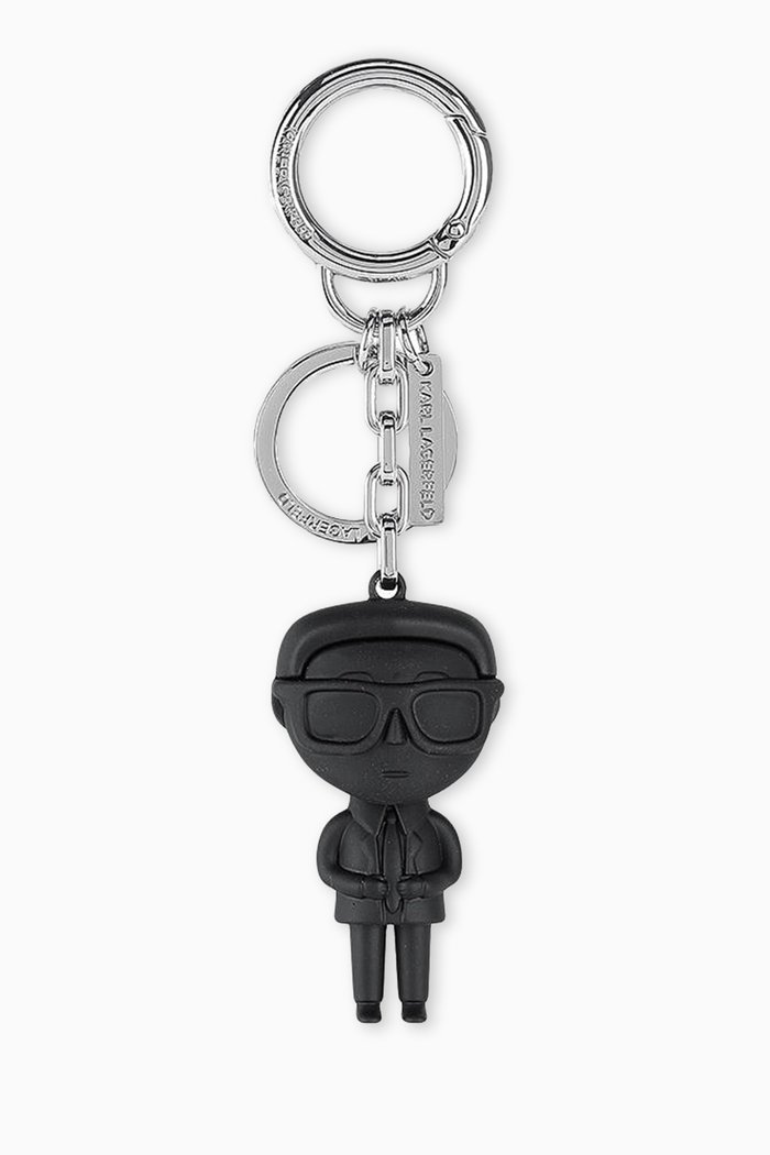 

K/IKONIK 2.0 Karl Keychain in Metal, Black