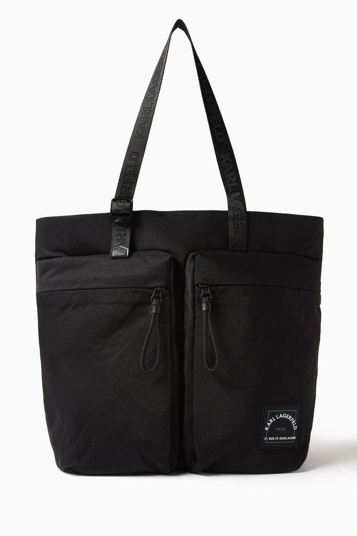 

K/Rsg Tote Bag in Nylon, Black