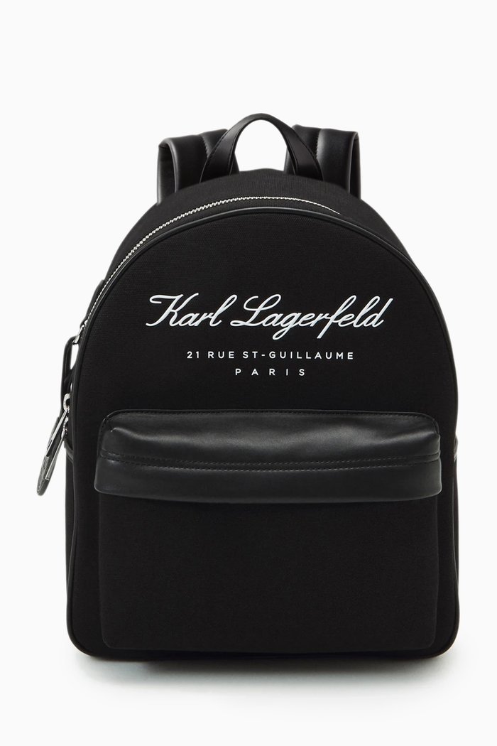 Hotel Karl Backpack in Recycled Cotton-canvas, Black