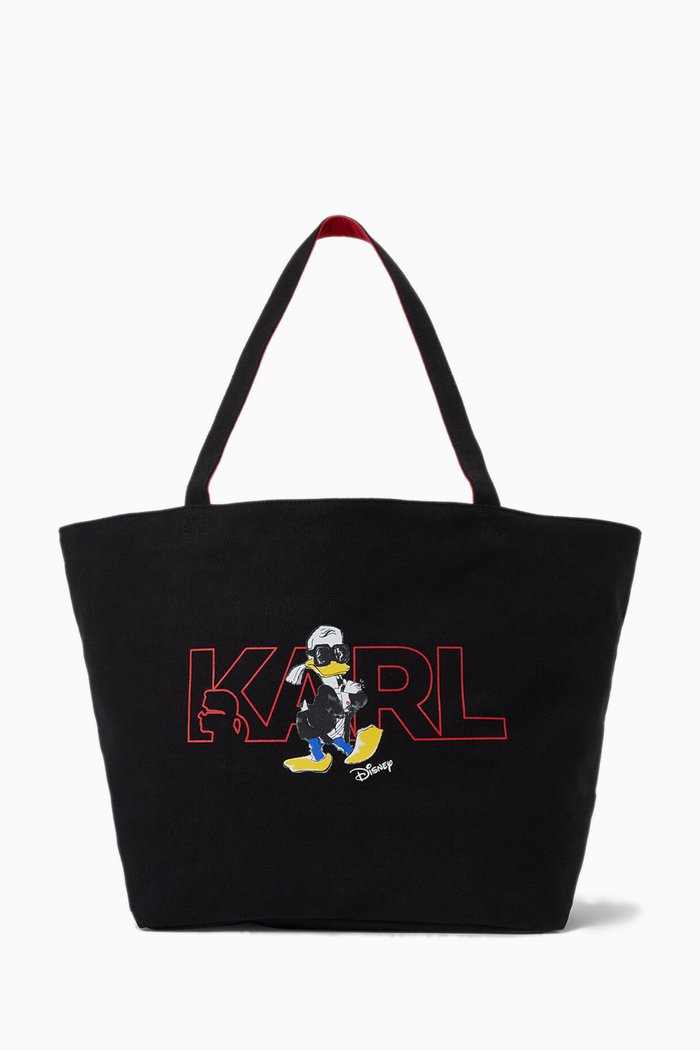 x Disney Donald Duck Reversible Tote Bag in Canvas, Red