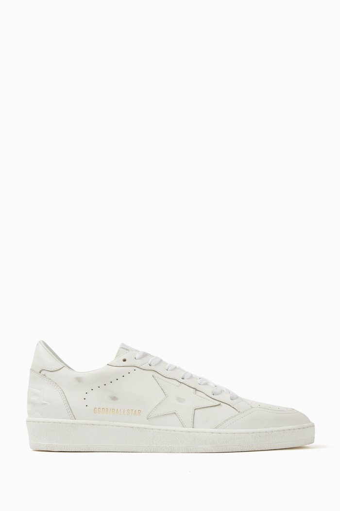 

Ballstar Low-top Sneakers in Leather, Black