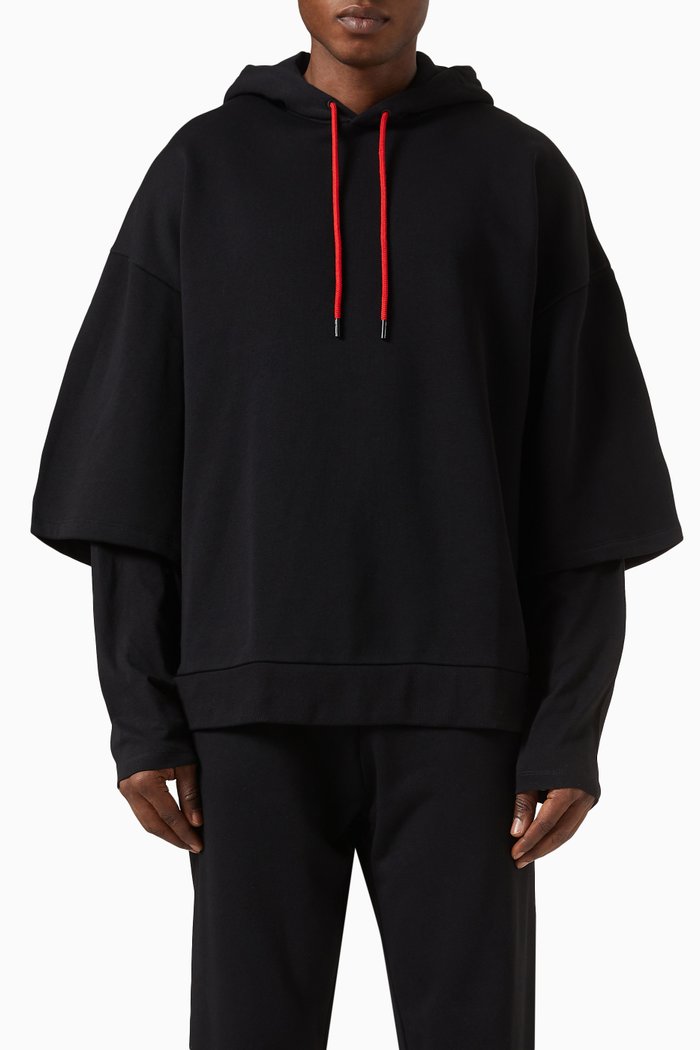 

x Disney Oversized Hoodie in Fleece, Black