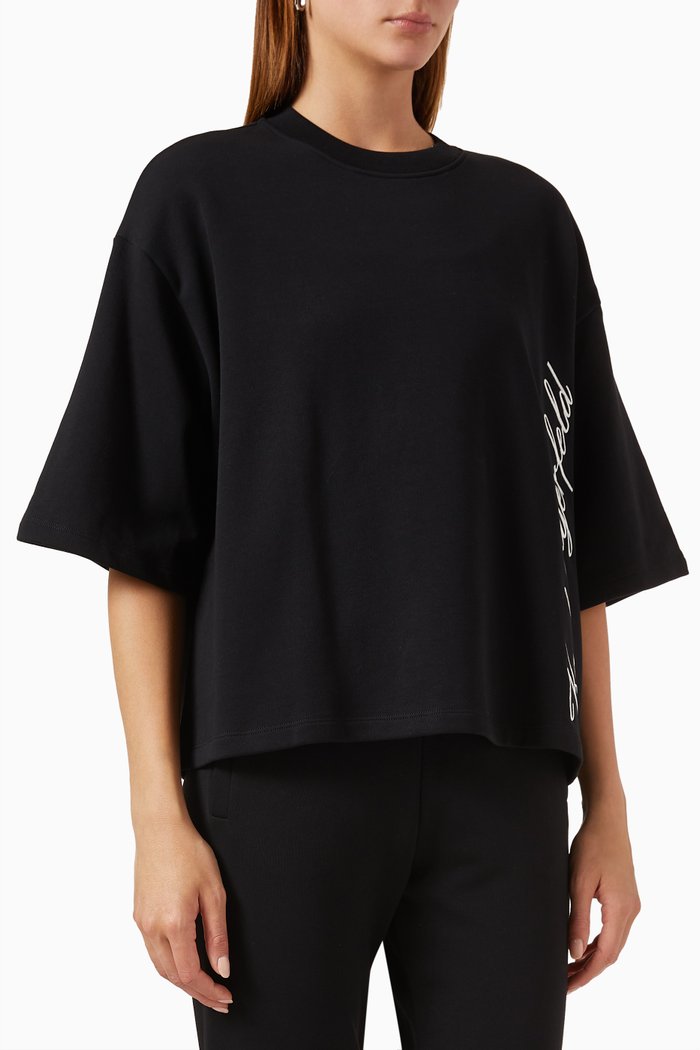 

Hotel Karl Sweatshirt in Jersey, Black