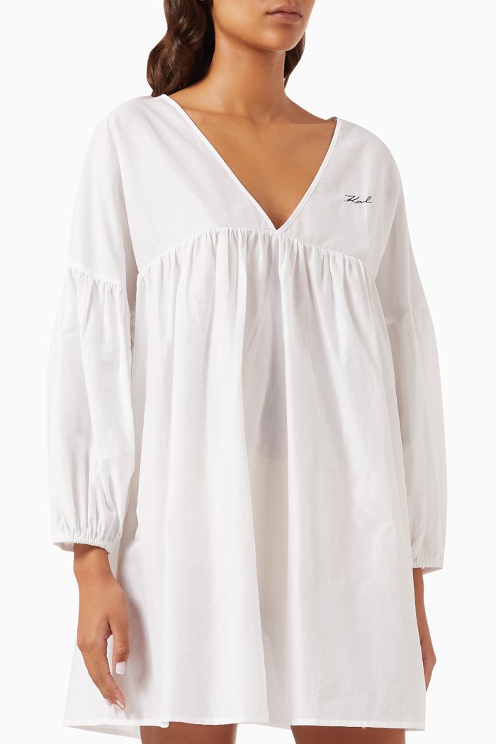 

DNA Beach Dress in Cotton, White