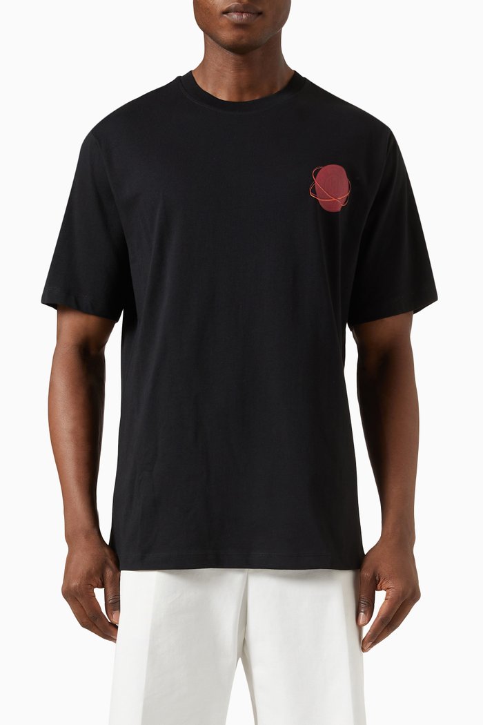 Constellation T-shirt in Organic Cotton, Black