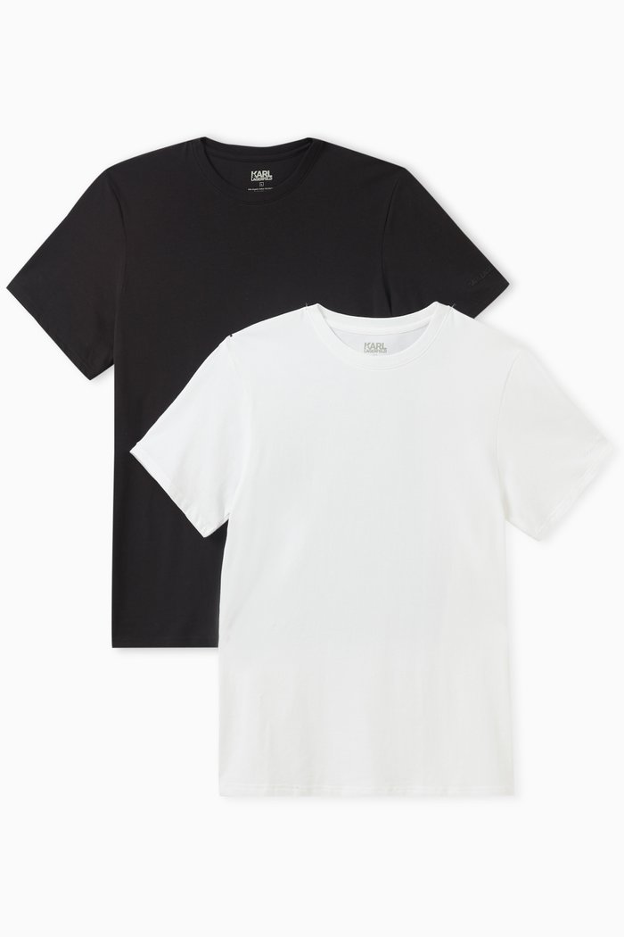 

T-shirt in Cotton Jersey, Set of 2, Black
