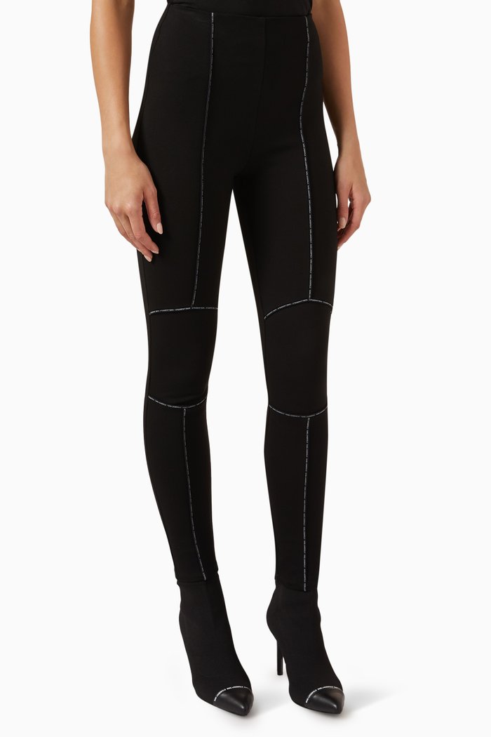 

Punto Leggings in Stretch Jersey, Black