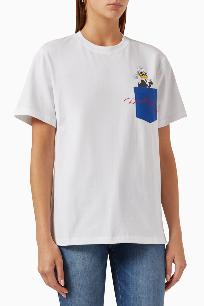

x Disney Pocket T-shirt in Jersey, White