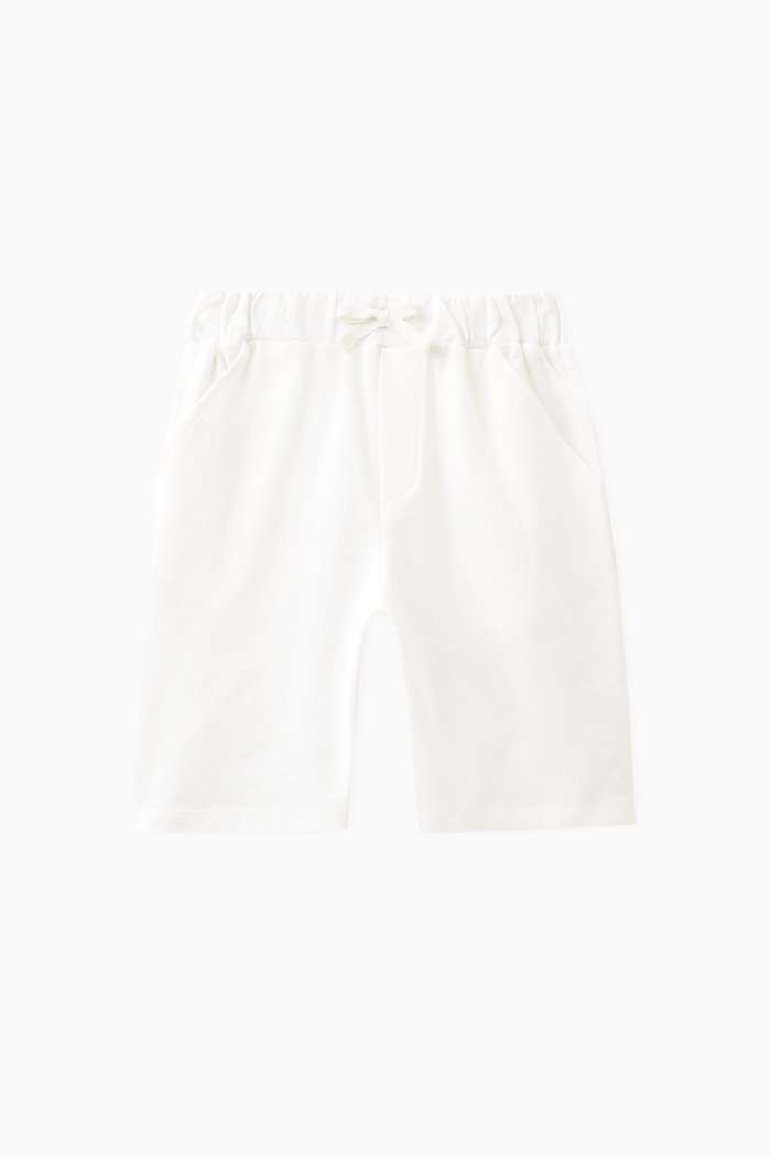 

Drawstring Shorts in Cotton, White