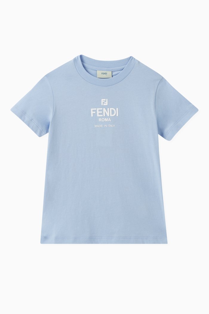 

Logo-print T-shirt in Cotton, Blue