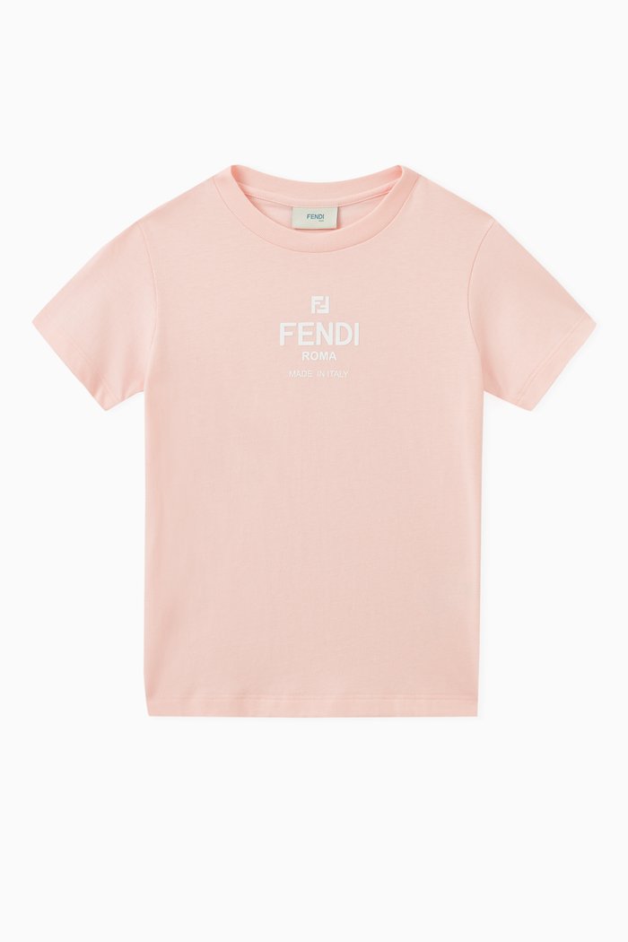 

Logo-print T-shirt in Cotton, Pink