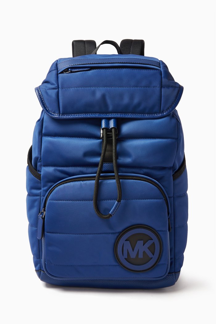 

Brooklyn Backpack in Quilted Nylon, Blue