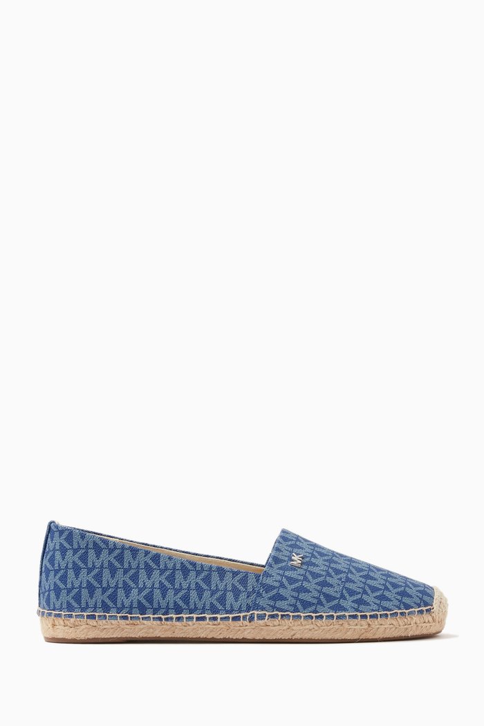 

Kendrick Slip-on Espadrilles in Logo Canvas, Blue