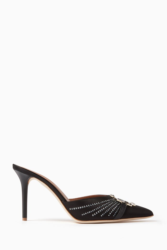

Missy 85 Mules in Satin, Black