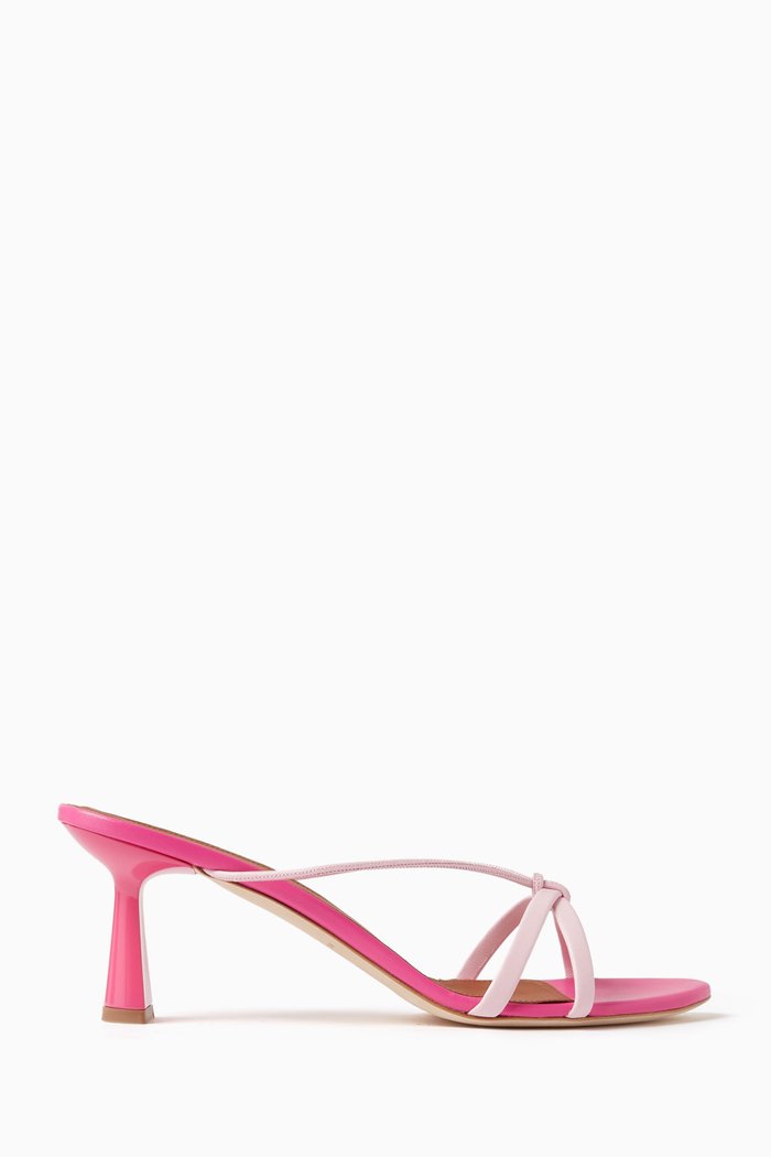 

Kenia 65 Mules in Nappa, Pink