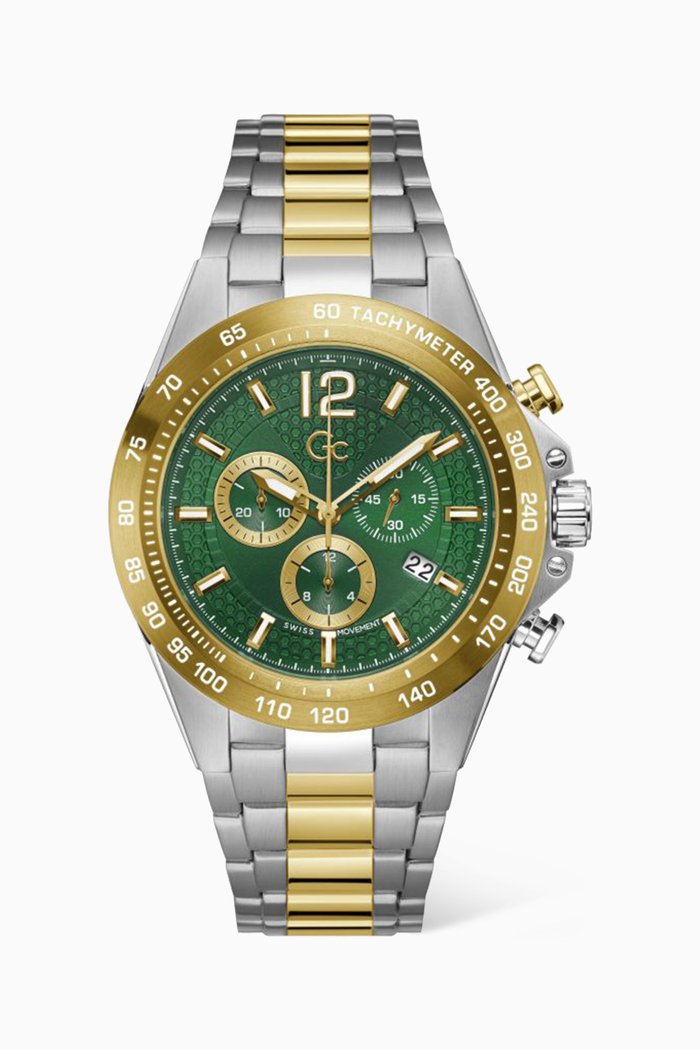 

Audacious Chrono Watch, 44mm, Green