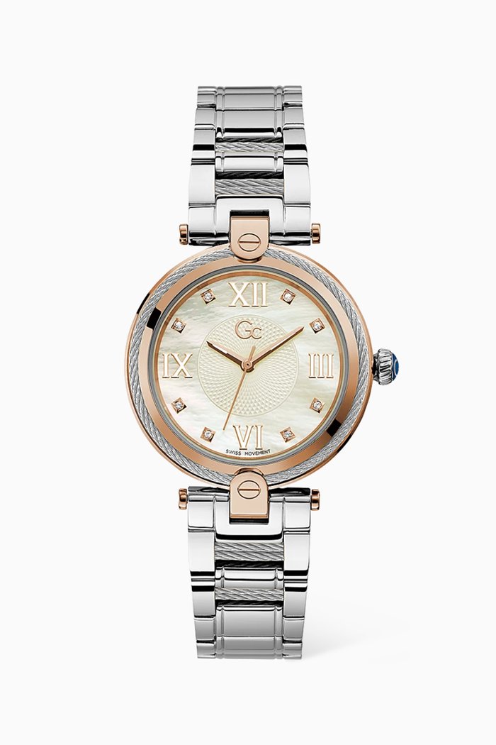 

Fusion Cable Quartz Stainless Steel Watch, 36.5mm, White
