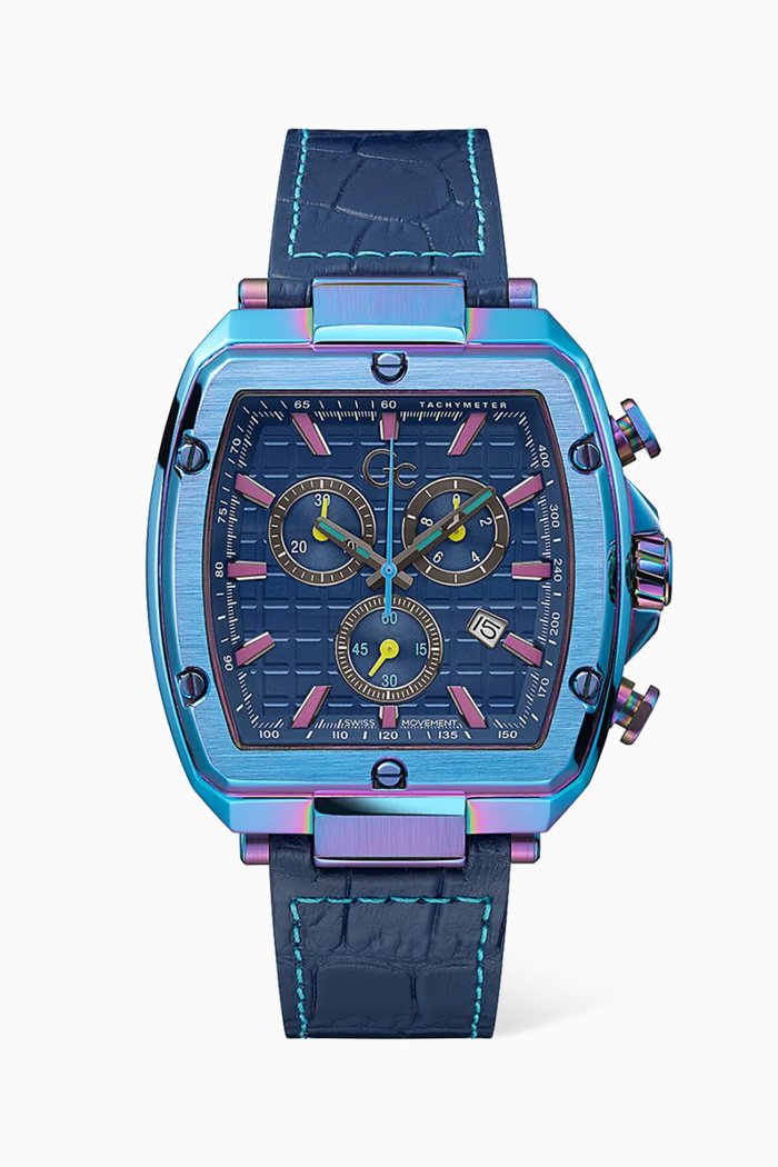 

Spirit Tonneau Chrono Stainless Steel Watch, 44mm, Blue